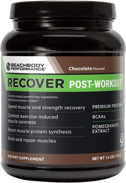 BODi Recover Whey Protein Powder Blend– Post-Workout Chocolate Whey Supplement for Muscle Recovery with 20g Protein, BCAAs, Pomegranate Extract – Fast Recovery – 20 Serving Tub